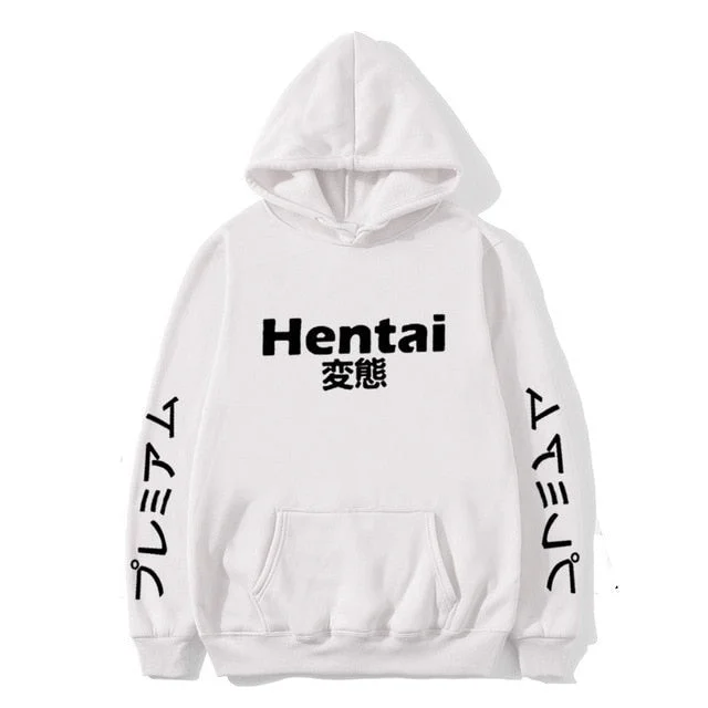 White Hentai Hoodie