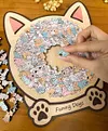 126-Piece Morandi-Style Colorful Dog Puzzle - Wooden Set