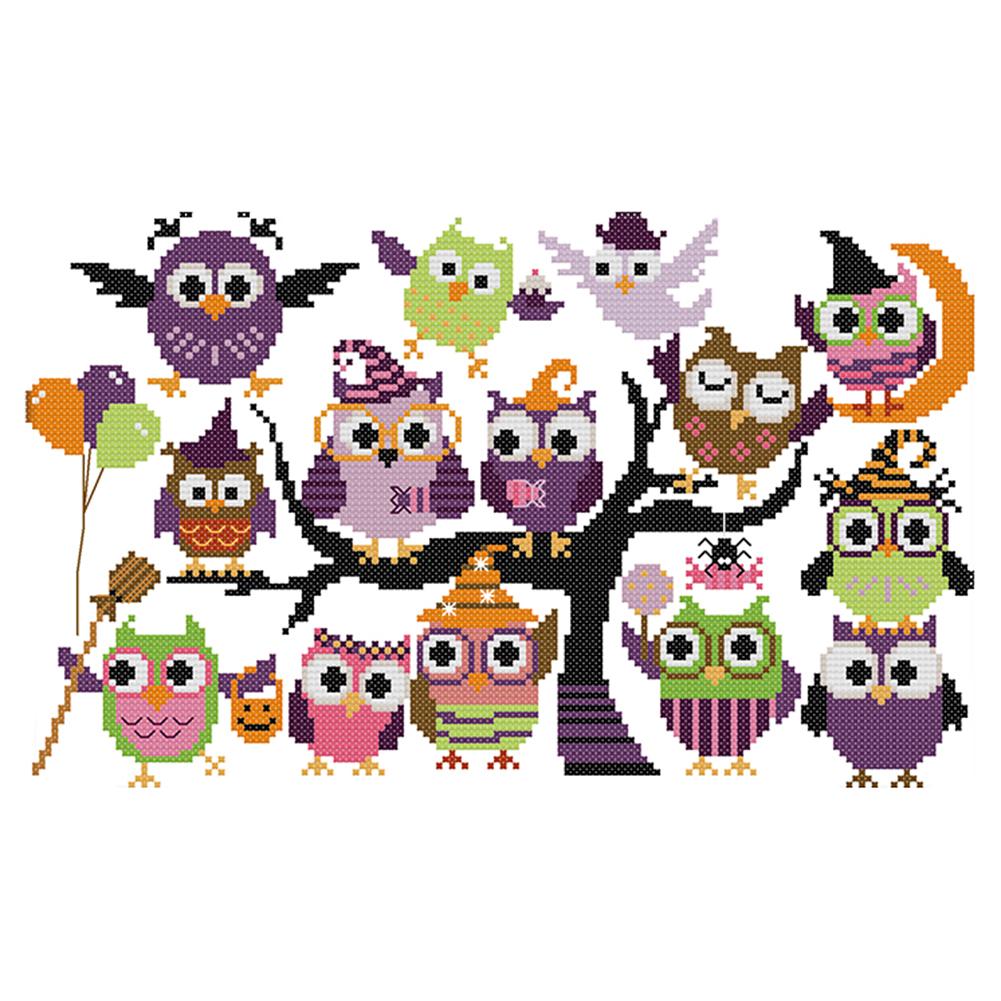 

Funny halloween - 14CT Stamped Cross Stitch - 34*21cm, 501 Original