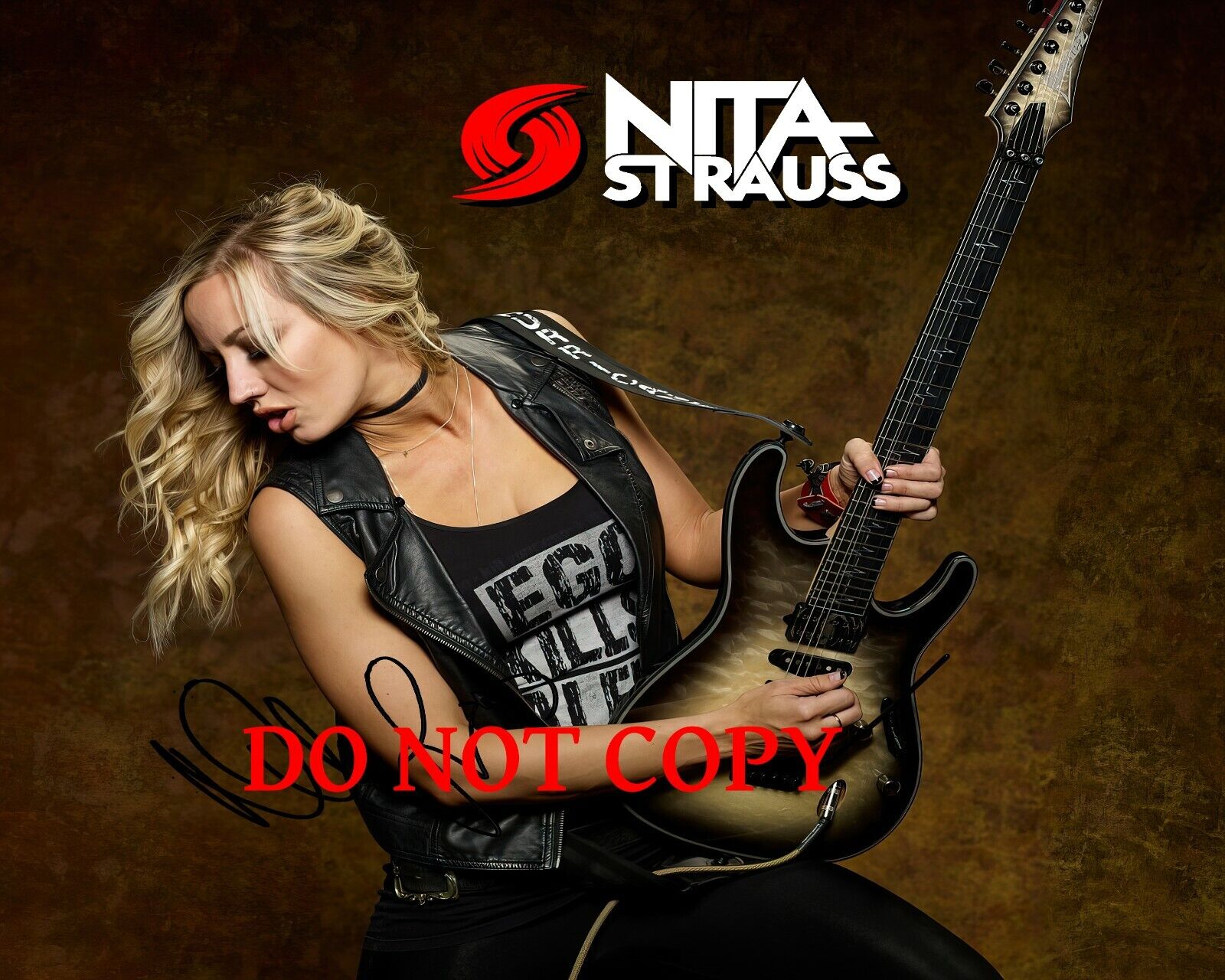 Nita Strauss - Autographed Signed 8x10 Photo Poster painting (Alice Cooper) Reprint