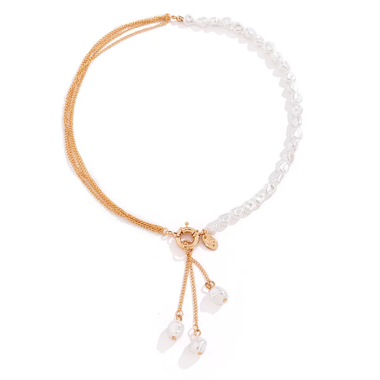 Ladies pearl tassel necklace