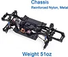 AMK 313mm Wheelbase RC Crawler Chassis Frame Builders Kit with 2-Speed Transmission 35T 550 Motor for TRX4 D90 DIY Upgrade (Chassis with Wheels)