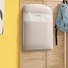 [US Local Warehouse] Space Saving Hanging Garment Bag w/ Self Compression Zipper Storage Bag(Beige S)