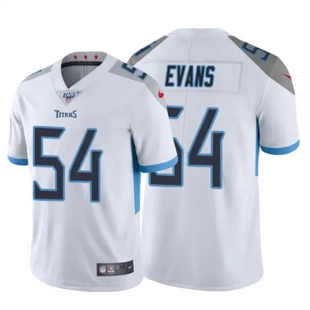 Men's Tennessee Titans #54 Rashaan Evans 100th White Vapor Untouchable Stitched Jersey
