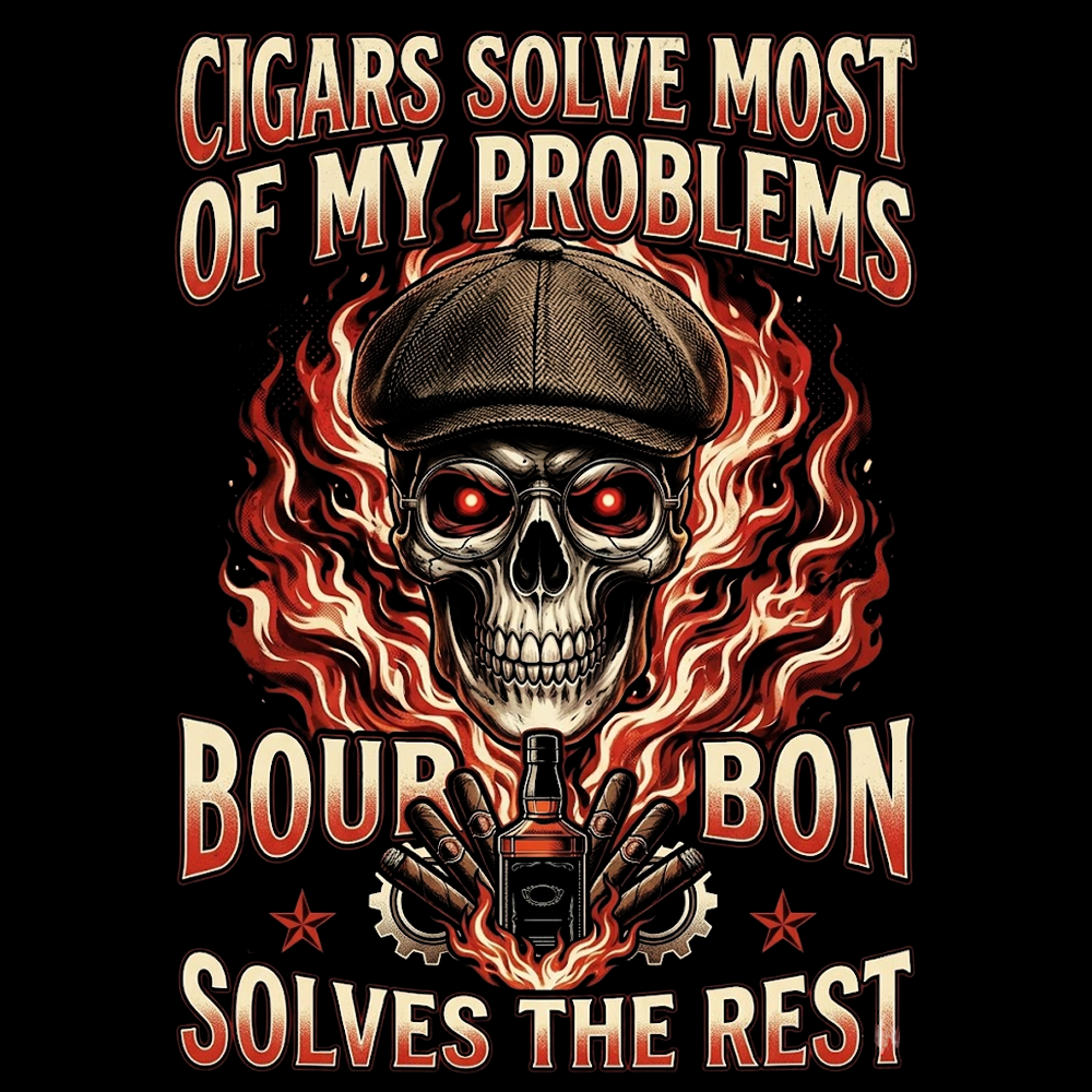 Cigars & Bourbon - Inferno Skull Collection