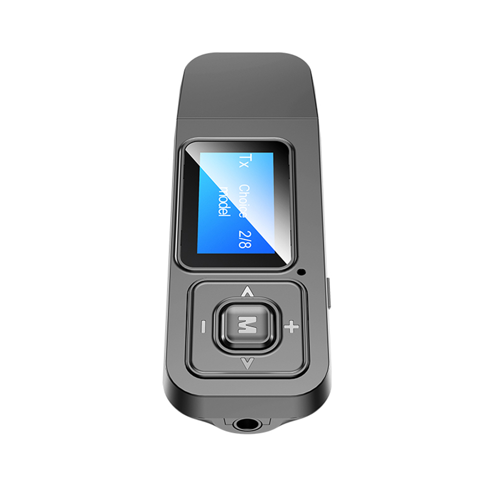 

BT12 2 in 1 LCD Display Audio Transmitter Receiver Bluetooth 5.0 Adapter, 501 Original