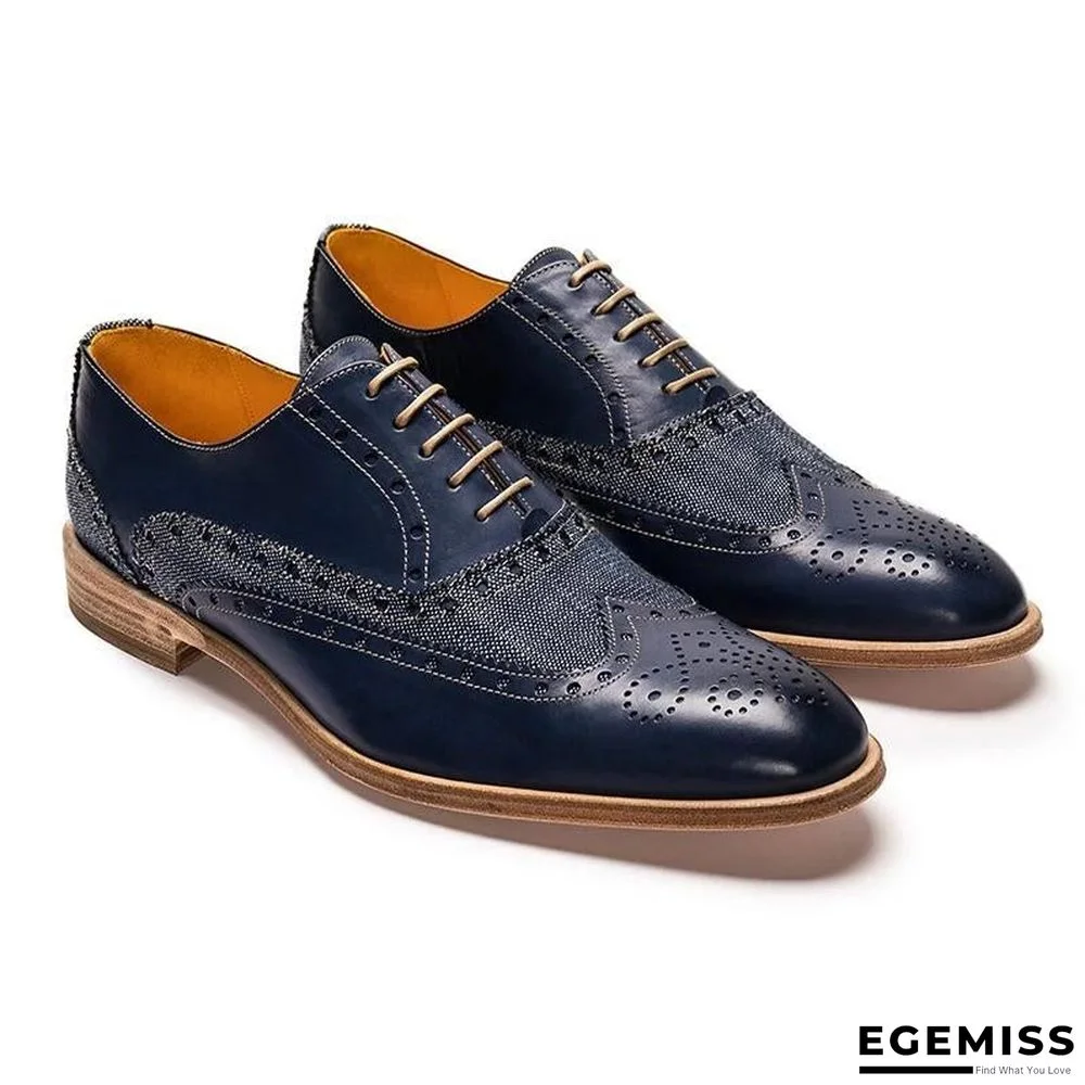 Men Retro Leather Brogue Shoes | EGEMISS