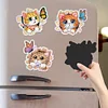 6Pcs Butterfly Kitten Diamond Painting Fridge Magnet Diamond Art Magnets Decals Kit