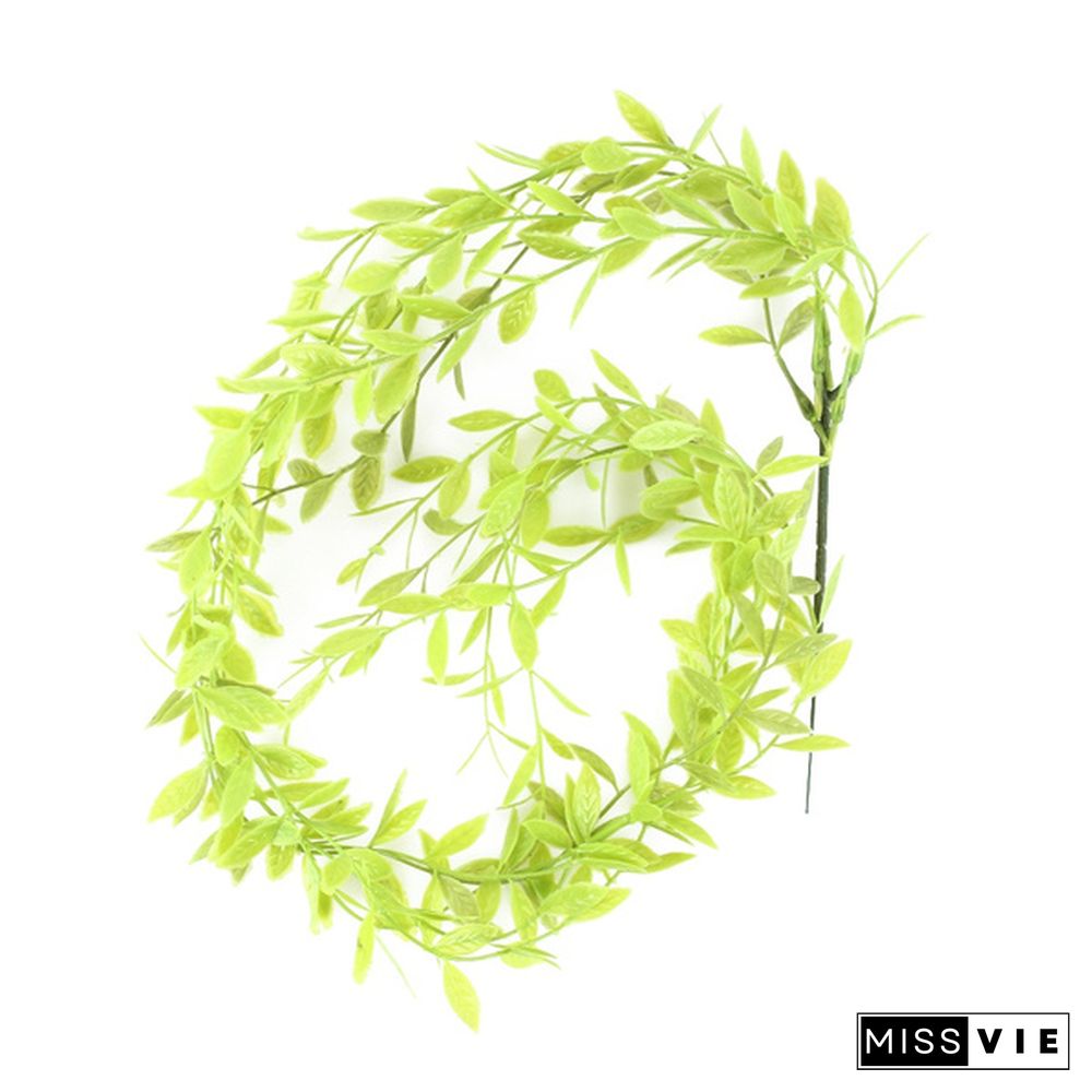 170/100 cm Artificial Willow Leaves Garland Faux Wreath Wedding Backdrop Home Wall Decor 10/8/5/4/2/1 pcs
