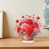 DIY Rose Basket Acrylic Special Shape Diamond Painting Desktop Ornaments
