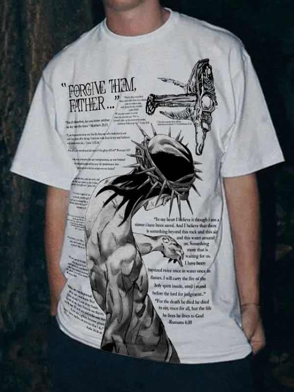 Forgive Them, Father Bible Verses Print Unisex T-shirt