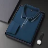 Men's New Mulberry Silk Business Casual Polo Shirt