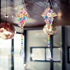 2pcs Flower Cross Diamond Painting Double-sided Crystal Window Suncatcher Craft Set Birthday Gifts Home Garden Decor Hanging Kit
