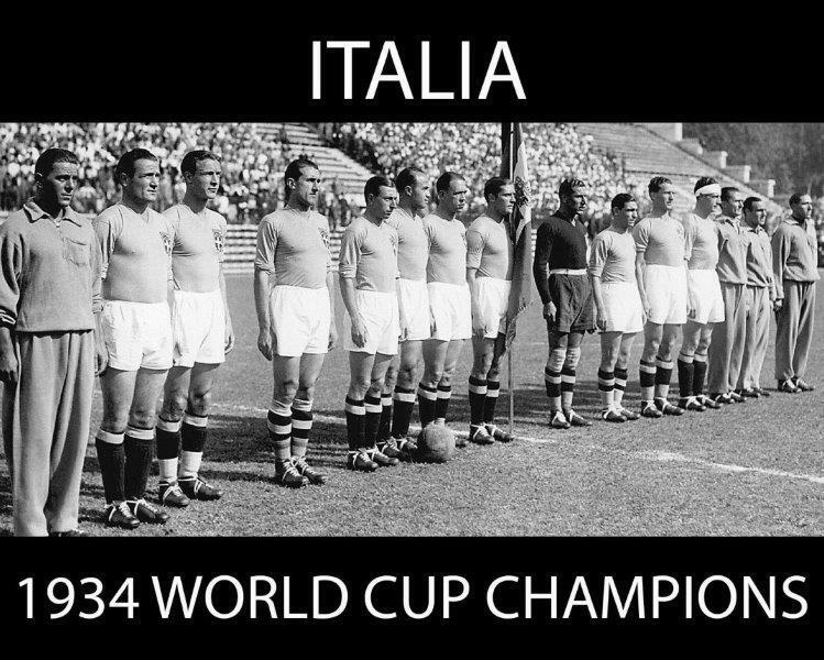 ITALIA - 1934 World Champions Soccer Team Glossy 8 x 10 Photo Poster painting Man Cave Italy