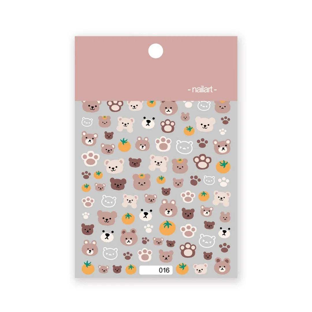 Yellow Smiles Sun and Moon Clouds High Quality 3D Engraved Nail Stickers Nail Art Decorations Nail Decals Design-Nail Inspo