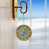1PC DIY Diamond Painting Stained Glass Lettter Keychain