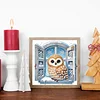 Diamond Painting - Partial Special Shaped Drill - Winter Owl(Canvas|30*30cm)