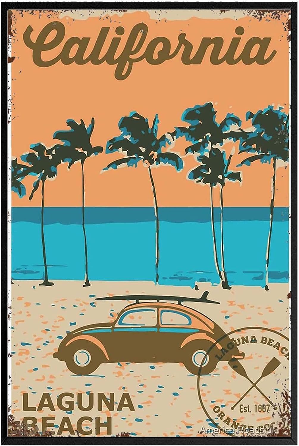 Laguna Beach California Photographic 12 inch  X 16 inch  Bathroom Art Funny Canvas Posters African American Art Christian Wall Art Kitchen No Frame House Coffee House New Years Day
