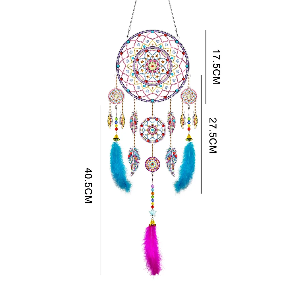 DIY Diamond Painting Dream Catcher Wind Chime