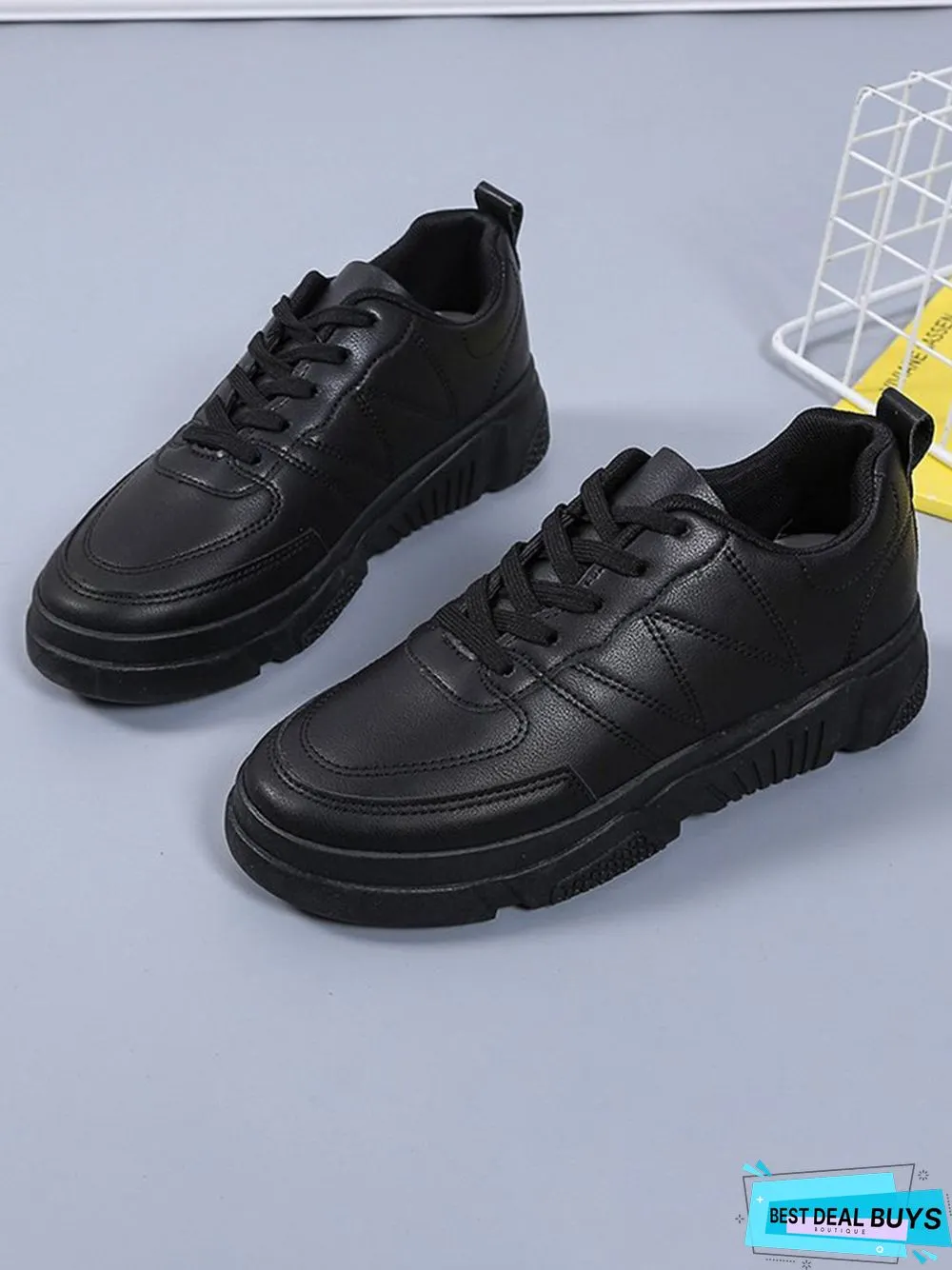 Casual Plain Color Skate Shoes
