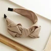 Neutral Color Large Bowknot Ribbon Hair Band