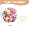 DIY Bear Diamond Painting Acrylic Single Side Desktop Decor