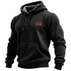 Men's Vintage Western Cowboy Fleece Pocket Long-Sleeved Hoodie by Inlyline
