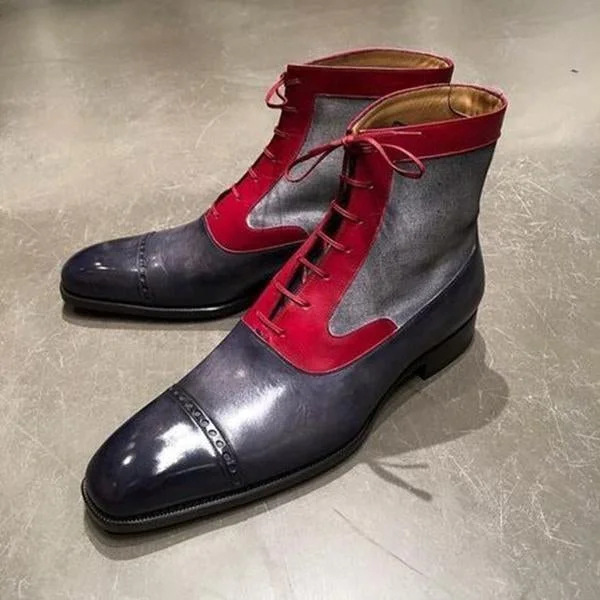 Men's Fashion Leather Gentlemen Martin Boots