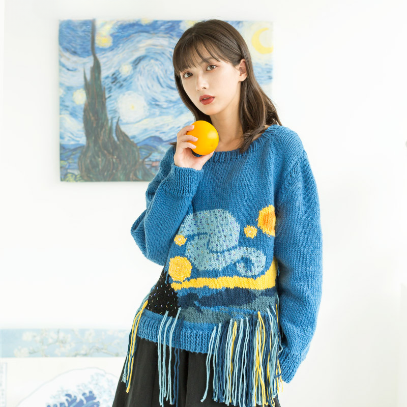 Susan's Artisanal Masterpiece DIY Knit Kit - Yarn & Needle Sweater Bundle
