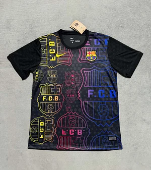 2025/2026 Barcelona Special Edition Black and yellow Football Shirt 1:1 Thai Quality