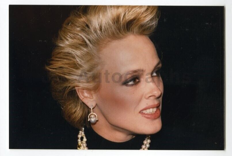 Brigitte Nielsen - Candid Photo Poster painting by Peter Warrack - Previously Unpublished