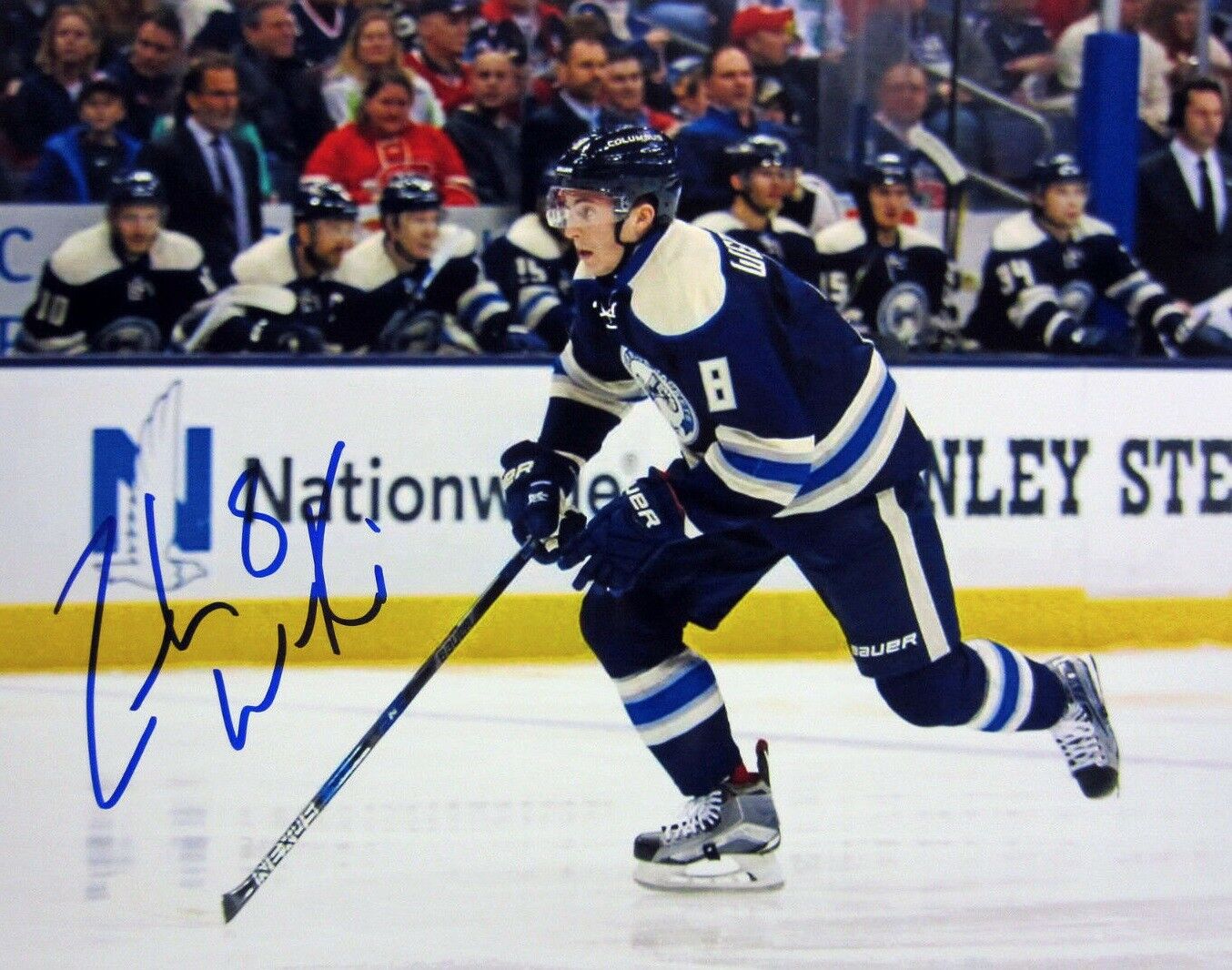 Zach Werenski Autographed Signed 8x10 Photo Poster painting ( Blue Jackets ) REPRINT
