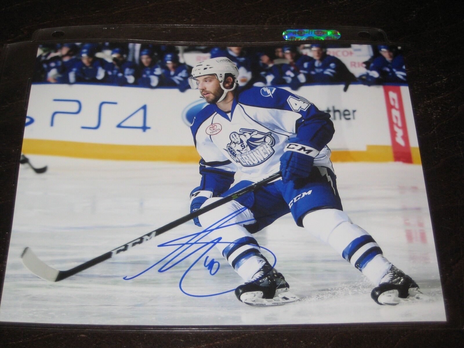 GABRIEL DUMONT autographed SYRACUSE CRUNCH 8X10 Photo Poster painting L@@K!!