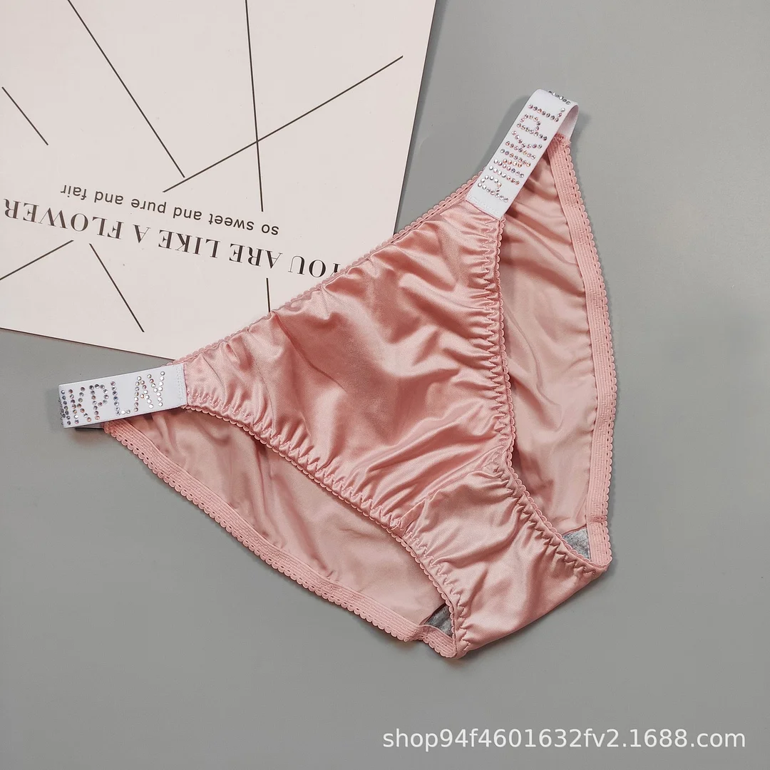 European Sexy Thong Pants Women's Diamond Thong Low Waist Sexy Panties Women's Traceless Briefs Ladies G-String Female Underwear