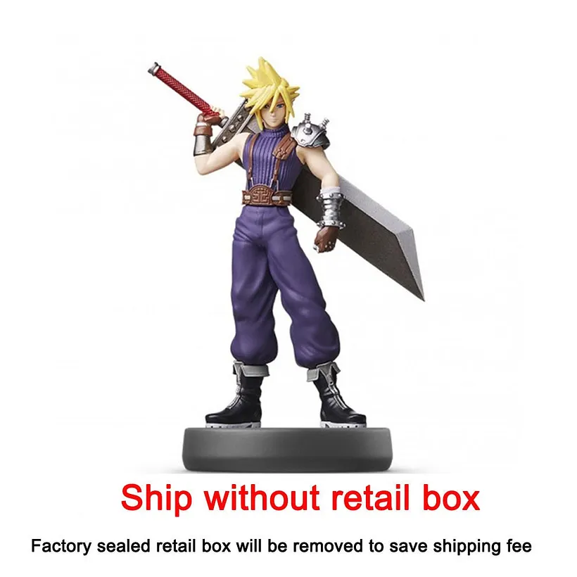 Nintendo Amiibo Figure Super Smash Bros. Series Cloud 1 Player 1P 2P