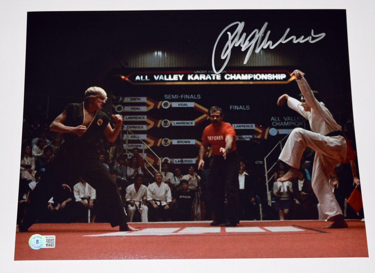 Ralph Macchio Signed Autograph 11x14 Photo Poster painting The Karate Kid Crane Kick Beckett COA