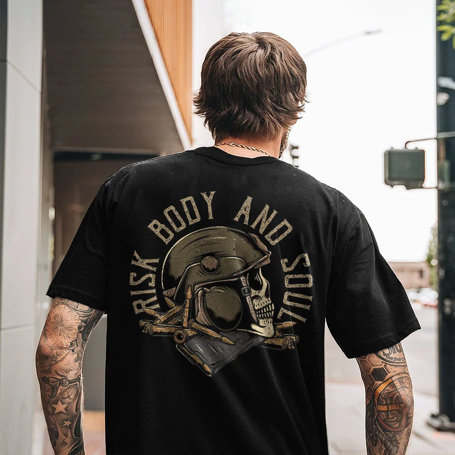 Risk Body And Soul Print Men's T-shirt