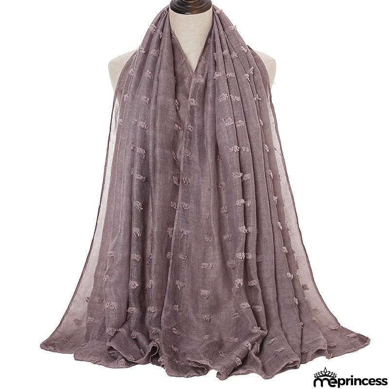 Women's Arabian Polyester Headwear Patchwork Casual Wear Hijabs