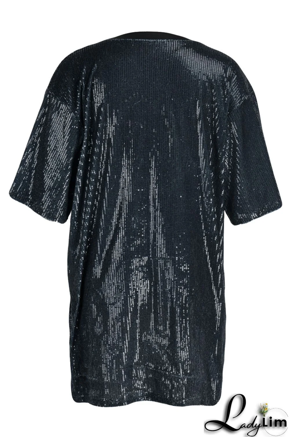 Stripe Fashion Casual Patchwork Sequins O Neck A Line Dresses