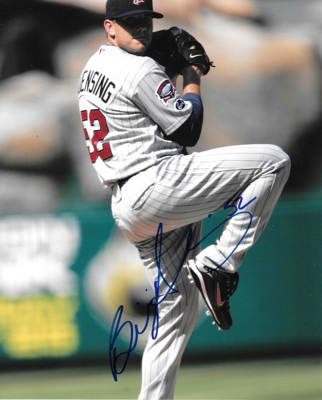 * BRIAN DUENSING * signed 8x10 Photo Poster painting * MINNESOTA TWINS * COA * 1