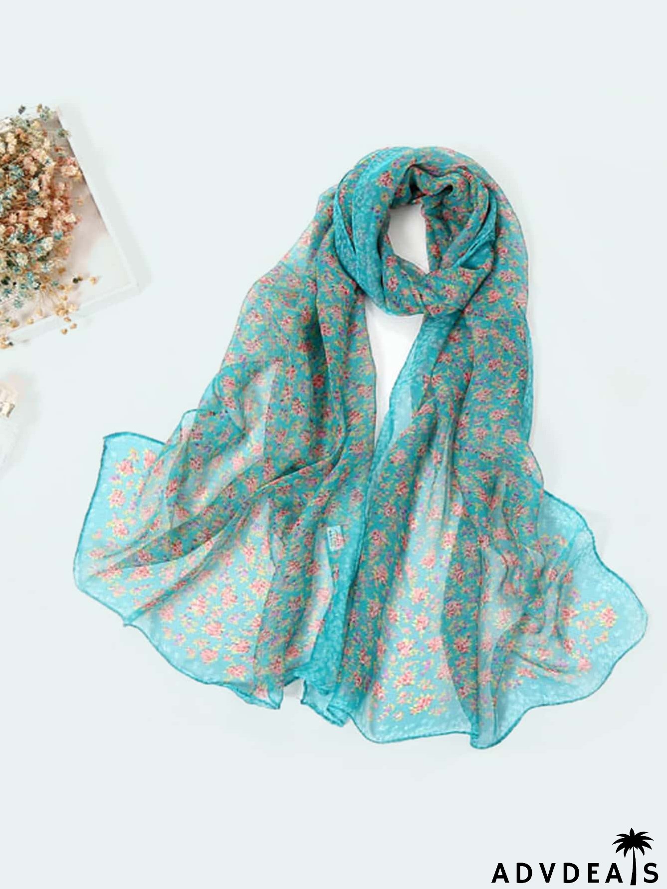 Flower Print Scarf