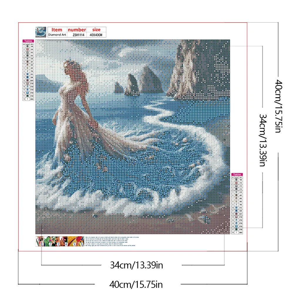 Diamond Painting - Full Round Drill - Gorgeous Skirt Beauty(Canvas|40*40cm)