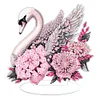 DIY Swan Diamond Painting Acrylic Single-Sided Desktop Ornaments