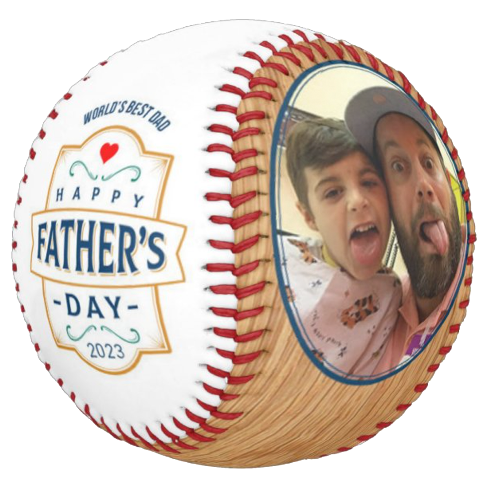 Custom Baseball And Softball Fathers Day Gift - Vintage