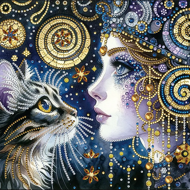 Cat - Partial Drill - Special Diamond Painting(30*30cm)