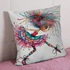 Quirky Girl Stamped Cross Stitch Pillow Cover Kit 11CT 3-Strand DIY Embroidery 45x45cm with Zipper tapestrymarket