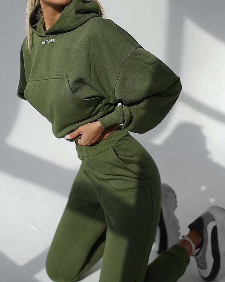 Two-piece Fashion Long-sleeve Sports and Leisure Suit