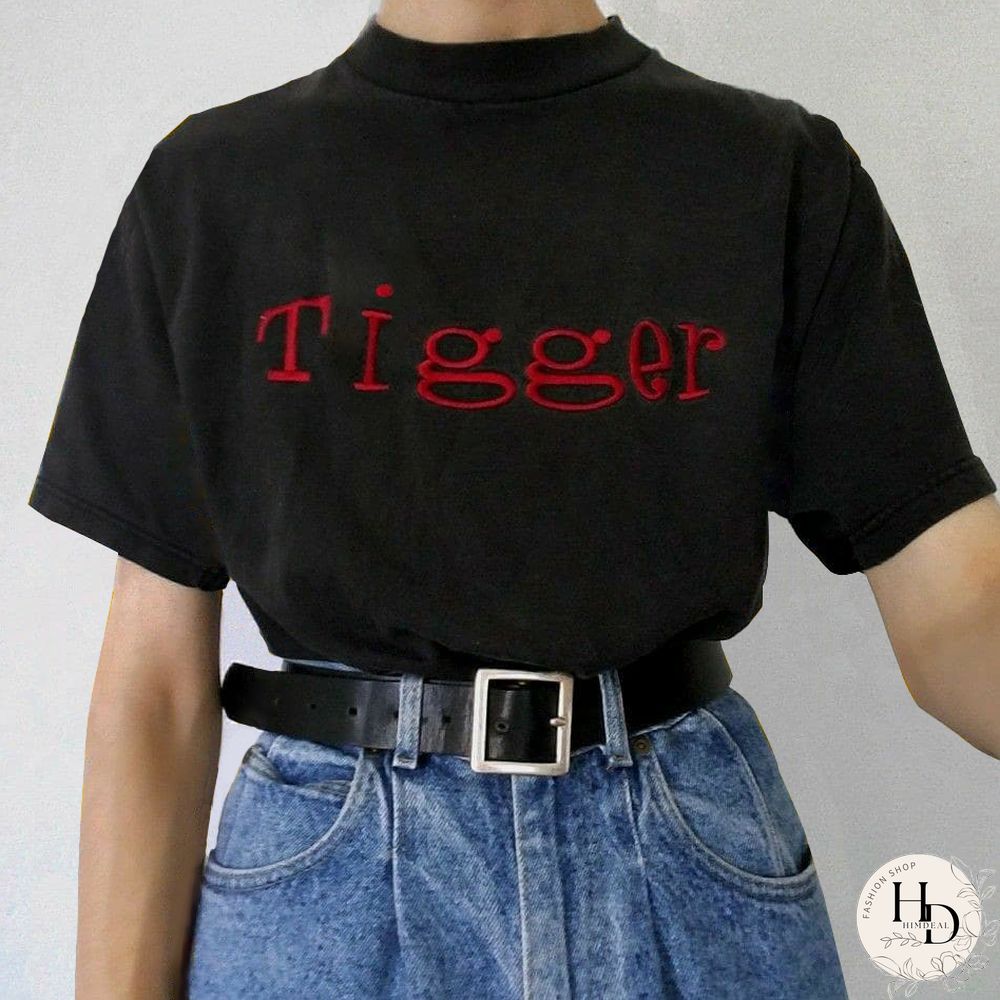 Summer Casual Black Short Sleeved T-Shirts