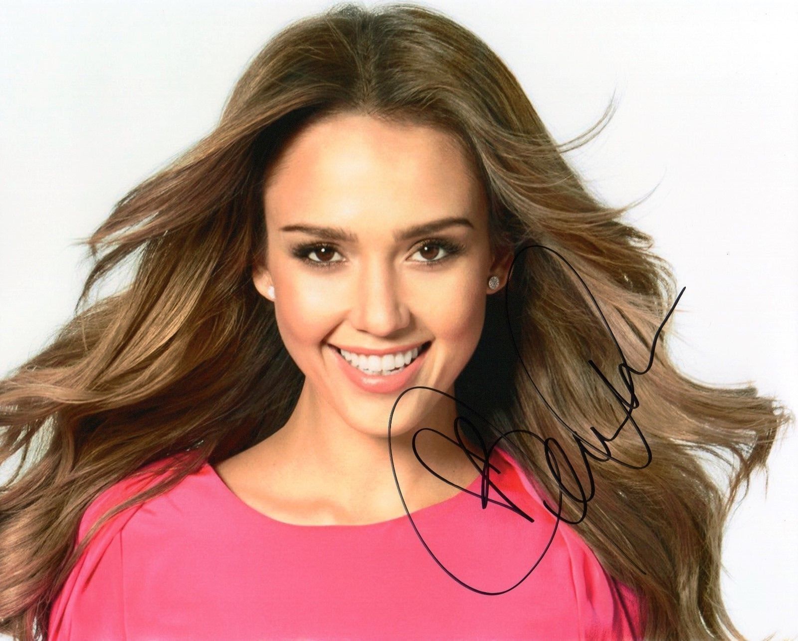 Autographed Jessica Alba 8 x 10 Photo Poster painting Signed in sharpie