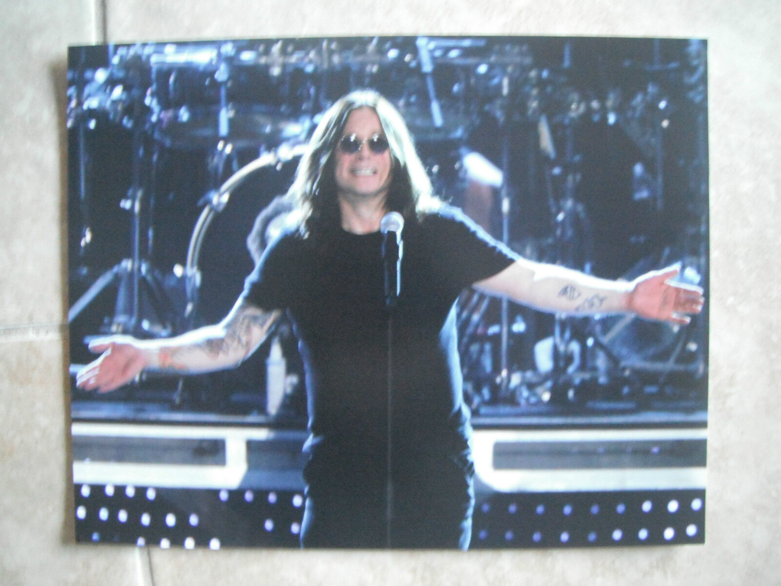 Ozzy Osbourne Live Color 11x14 Promo Photo Poster painting Black Sabbath